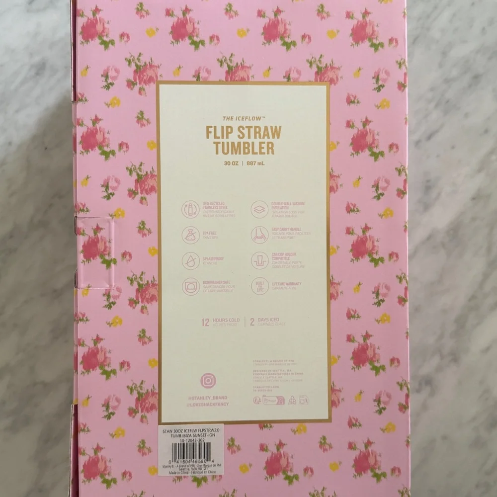 Stanley 1914 x Loveshackfancy iceflow flip straw tumbler | 30oz. Brand New - Picture 2 of 4
